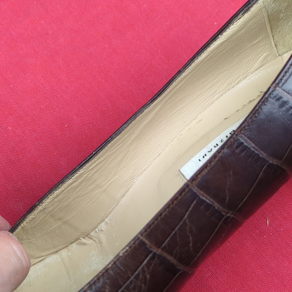 Isaac Mizrahi Crocodile Pattern Leather Pumps, Made In Italy, Vintage? - Picture 15 of 16